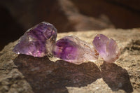 Natural Royal Zulu Window Amethyst Crystals x 35 From, South Africa