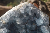 Natural Large Blue Celestite Geode Specimen  x 1 From Sakoany, Madagascar