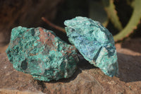 Natural Rough Shattuckite Cobbed Specimens x 12 From Kaokoveld, Namibia