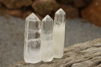 Polished Clear Quartz Crystal Points x 6 From Madagascar - TopRock