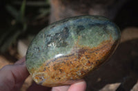 Polished Green Chrysoprase Standing Free Forms  x 3 From Ambatondrazaka, Madagascar - Toprock Gemstones and Minerals 