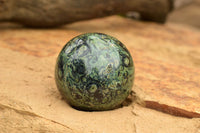 Polished Stromatolite Fossil / Kambamba Jasper Spheres  x 4 From Mahajanga, Madagascar - TopRock