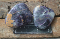 Polished Semi Translucent Watermelon Fluorite Free Forms  x 12 From Uis, Namibia - Toprock Gemstones and Minerals 