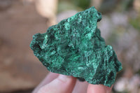 Natural Malachite Specimens x 3 From Congo