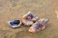 Natural Small Amethyst & Basalt Geode Specimens  x 35 From Zululand, South Africa - TopRock