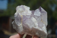 Natural Jacaranda Amethyst Clusters  x 3 From Mumbwa, Zambia - Toprock Gemstones and Minerals 