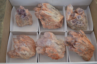 Natural Sugar Amethyst Clusters  x 6 From Zambia - Toprock Gemstones and Minerals 