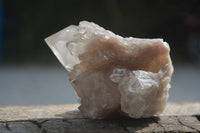 Natural Cascading White Phantom Crystal Clusters  x 6 From Luena, Congo - Toprock Gemstones and Minerals 