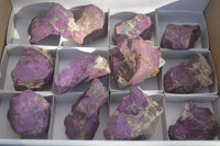 Natural Metallic Purpurite Cobbed Specimens x 12 From Erongo, Namibia