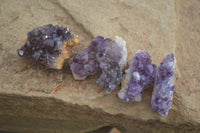 Natural Mini Dark Amethyst Crystals x 70 From Mapatizya, Zambia