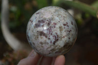 Polished Rubellite Pink Tourmaline Matrix Spheres x 3 From Madagascar