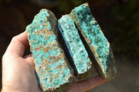 Natural Drusy Crystalline Chrysocolla With Malachite & Black Heterogenite x 8 From Likasi, Congo - TopRock