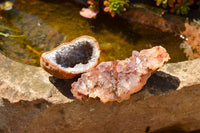 Natural Small Amethyst & Basalt Geode Specimens  x 35 From Zululand, South Africa - TopRock