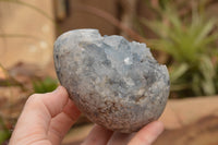 Polished Blue Celestite Crystal Egg Geodes  x 4 From Sakoany, Madagascar - TopRock