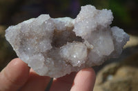 Natural Pale Lilac Spirit Quartz Clusters x 12 From Boekenhouthoek, South Africa