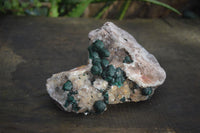 Natural Rare Ball Malachite On Drusy Quartz & Dolomite Matrix  x 1 From Congo - Toprock Gemstones and Minerals 