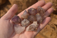 Natural Window Amethyst Crystals  x 35 From Chiredzi, Zimbabwe