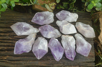 Natural Jacaranda Amethyst Clusters  x 12 From Zambia - Toprock Gemstones and Minerals 