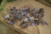 Natural Hand Made Chiredzi Amethyst Conglomerate Specimens x 13 From Chiredzi, Zimbabwe