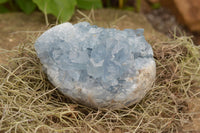 Polished Blue Celestite Crystal Egg Geodes  x 4 From Sakoany, Madagascar - TopRock