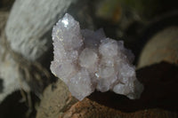 Natural Pale Lilac Spirit Quartz Clusters x 12 From Boekenhouthoek, South Africa