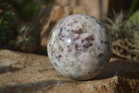 Polished Rubellite Pink Tourmaline Matrix Spheres x 3 From Madagascar