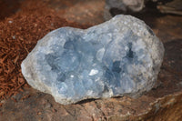 Natural Blue Celestite Specimens  x 2 From Sakoany, Madagascar