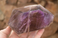 Polished  Stunning Window Amethyst Crystals x 3 From Southern Africa