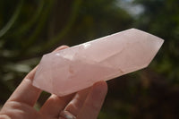 Polished Double Terminated Pink Rose Quartz Points  x 4 From Ambatondrazaka, Madagascar - TopRock