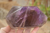 Polished  Stunning Window Amethyst Crystals x 3 From Southern Africa