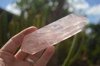 Polished Double Terminated Pink Rose Quartz Points  x 4 From Ambatondrazaka, Madagascar - TopRock