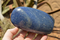 Polished Blue Lazulite Standing Free Forms  x 2 From Madagascar - TopRock