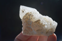 Natural "Cathedral Window" Cascading Candle Quartz Crystals x 12 From Madagascar - Toprock Gemstones and Minerals 