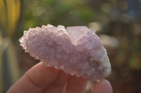 Natural Pale Amethyst Spirit Quartz Clusters x 20 From Boekenhouthoek, South Africa