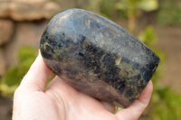 Polished Pair Of Rare Iolite / Water Sapphire Standing Free Forms  x 2 From Madagascar - TopRock