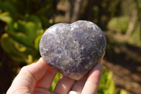 Polished Purple Lepidolite Mica Hearts  x 6 From Madagascar - TopRock