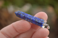 Polished Packaged Hand Crafted Resin Pendant with Lapis Lazuli Chips - sold per piece - From Bulwer, South Africa - TopRock