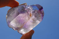 Polished Window Amethyst Crystals x 3 From Akansobe, Madagascar - TopRock