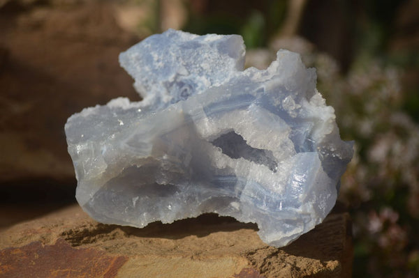 Natural Etched Blue Chalcedony Specimens  x 3 From Nsanje, Malawi