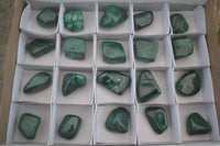 Polished Small Malachite Tumble Stones  x 20 From Congo - Toprock Gemstones and Minerals 