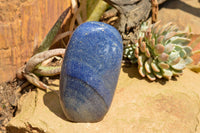 Polished Blue Lazulite Standing Free Forms  x 2 From Madagascar - TopRock