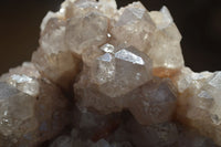 Natural Cascading Smokey Phantom Quartz Clusters x 2 From Luena, Congo