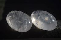 Polished Extra Large Girasol Pearl Quartz Palm Stones  x 8 From Ambatondrazaka, Madagascar - Toprock Gemstones and Minerals 