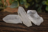 Natural Single Etched Clear Quartz Crystals x 35 From Mpika, Zambia