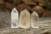 Polished Clear Quartz Crystal Points x 6 From Madagascar - TopRock