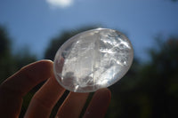 Polished Extra Large Girasol Pearl Quartz Palm Stones  x 8 From Ambatondrazaka, Madagascar - Toprock Gemstones and Minerals 