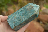 Polished Blue Apatite Points  x 4 From Madagascar - TopRock