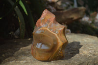 Polished Ocean Jasper Flame Sculpture x 1 From Madagascar