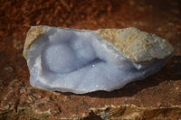 Natural Blue Lace Agate Geode Specimens  x 6 From Nsanje, Malawi - Toprock Gemstones and Minerals 