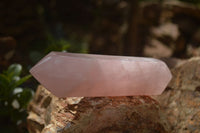 Polished Double Terminated Pink Rose Quartz Points  x 4 From Ambatondrazaka, Madagascar - TopRock